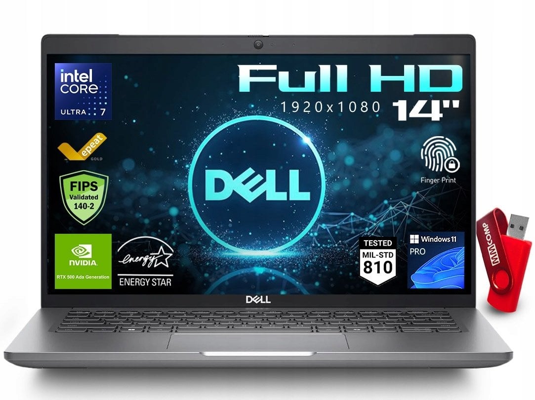 Laptop Dell Precision 3490 U7 155H 32GB 2TB FHD IPS RTX DO PROJEKTOWANIA