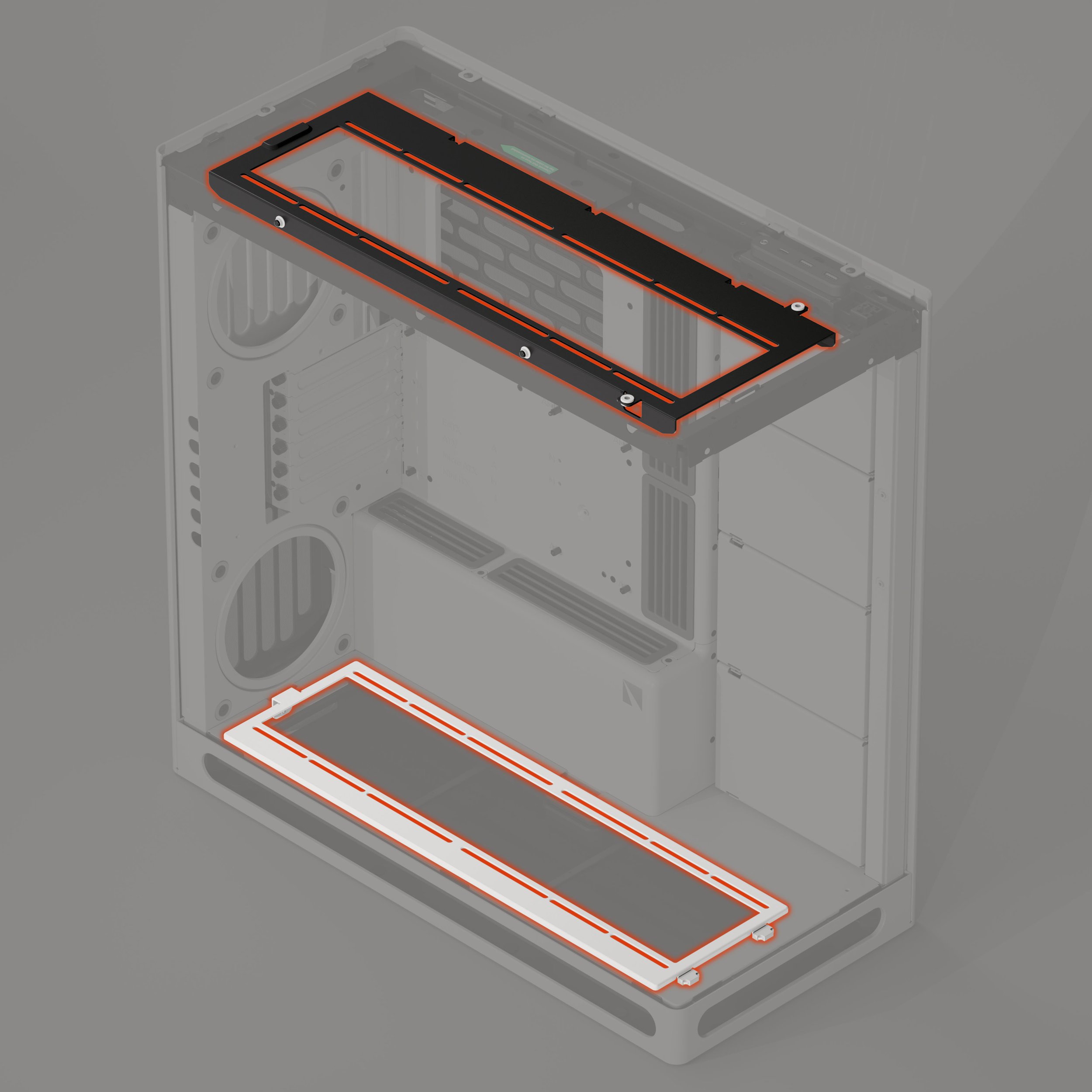 Havn HAVN HS 420 Fan Brackets do radiatorów 360 mm biały
