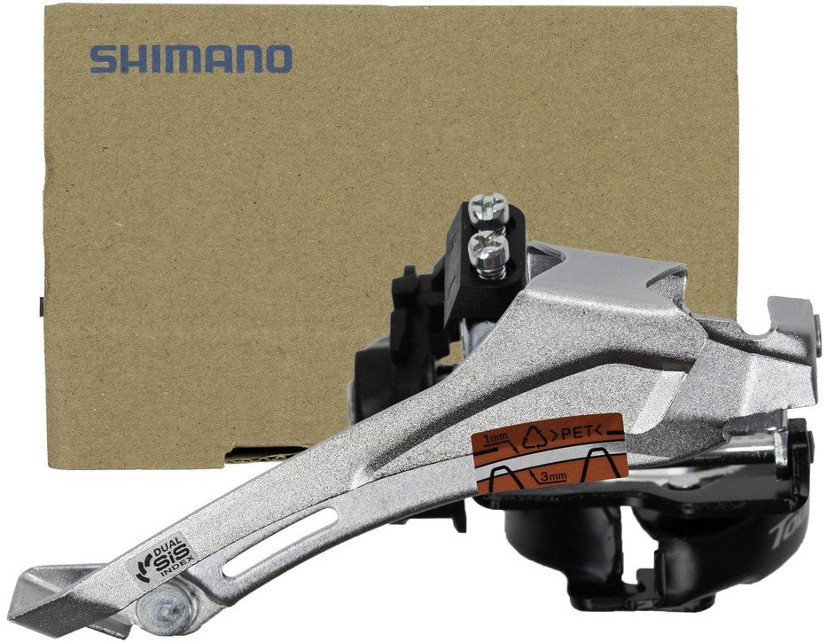 Przednia przerzutka Shimano Tourney FD-TY606-L, 2x6/7/8-rz, Top Swing, 34,9 mm, 46T