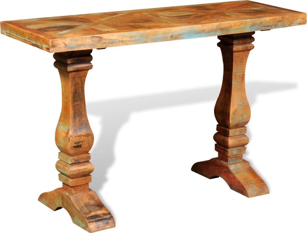 vidaXL Stolik typu konsola z drewna odzyskanego