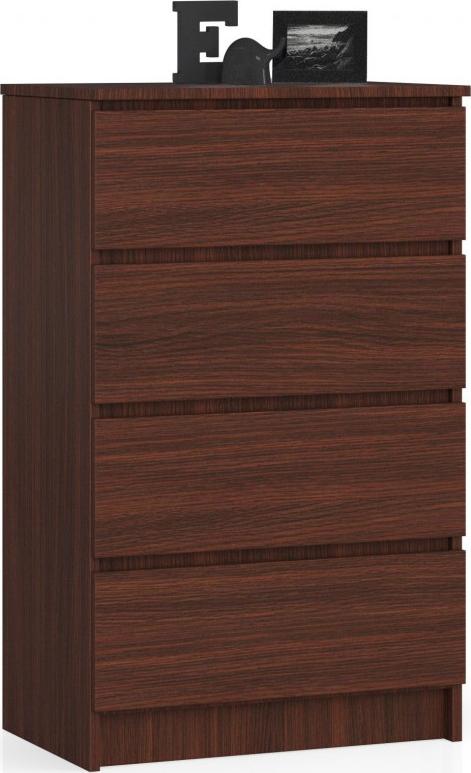 Fabryka Mebli Akord KOMODA K 60 cm 4 SZUFLADY WENGE