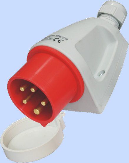 Elektromet Wtyczka stała MINI 16A 400V czerwona IP44 MINI (922060)