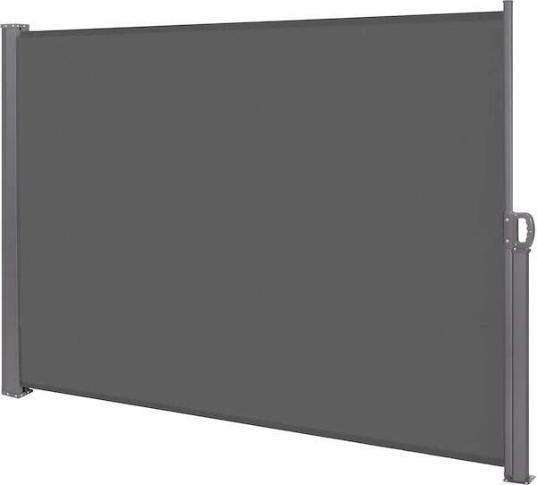 Springos Markiza boczna na taras i balkon 300x160 cm osłona rozsuwana roleta grafitowa UNIWERSALNY