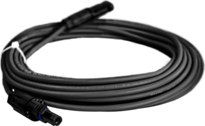 Doktorvolt Przedłużacz solarny kabel 6mm2 z wtykami MC4 czarny/czerwony 1 - 50m, Kolor: Czarny, Długość: 2m