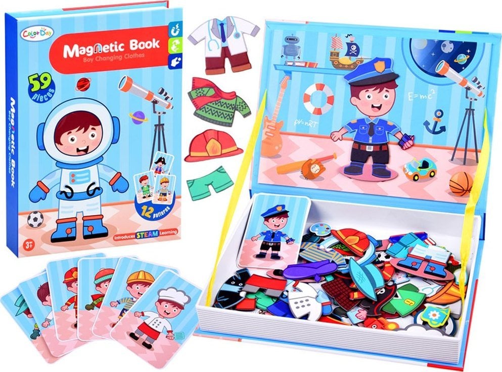 Jokomisiada Książka układanka magnetyczna ZAWODY 59ele ZA3765