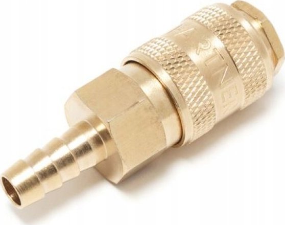 Partner Szybkozłączka pneumatyczna z zaworem "jodełka" 10mm (mosiądz)