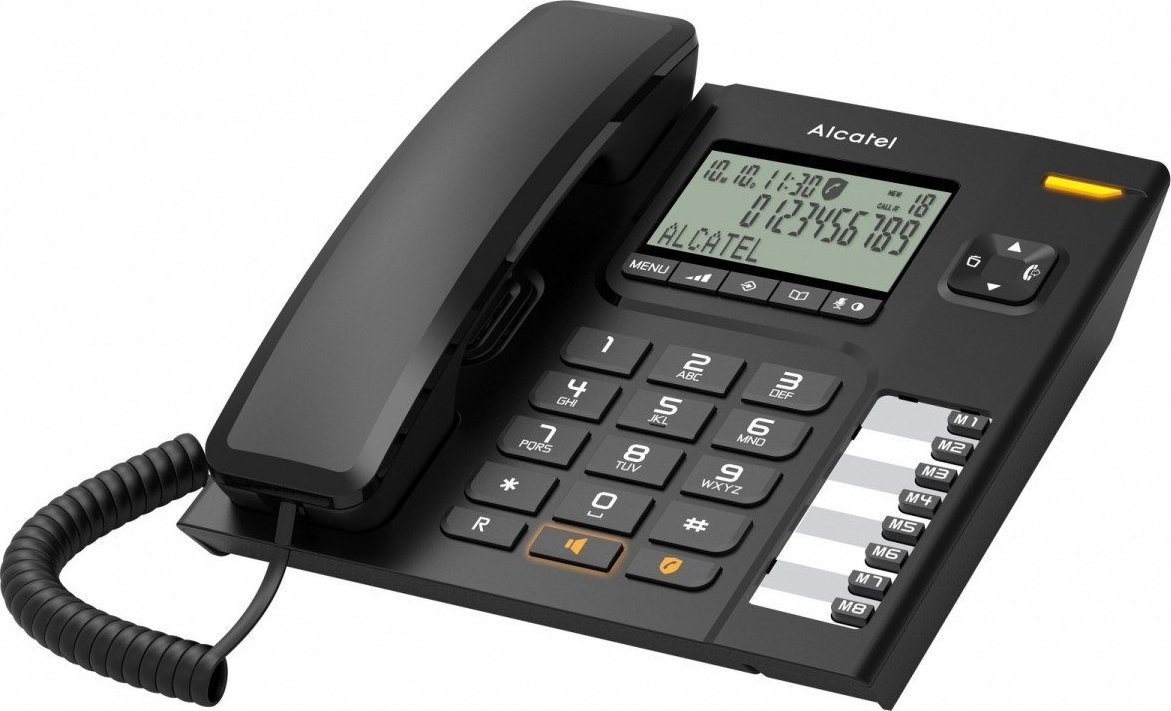 Telefon stacjonarny Alcatel Telefon przewodowy T78 czarny