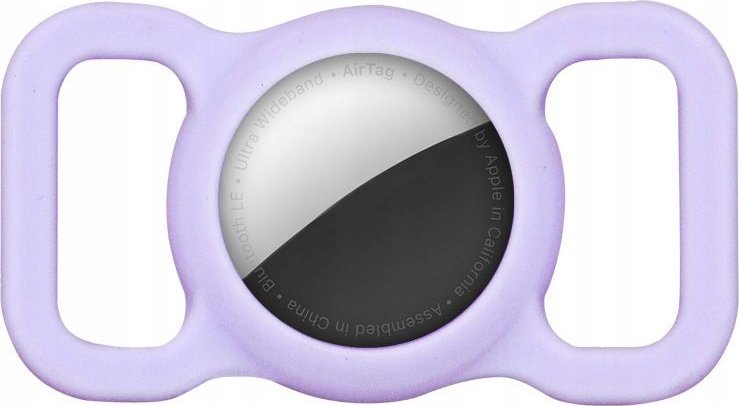 OEM AirTag Case na obrożę / pasek / szelki PURPLE / FIOLETOWY