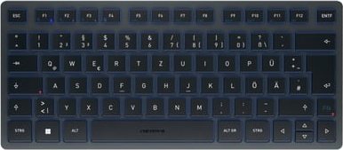 Klawiatura Cherry CHERRY Keyboard KW 7100 MINI [DE] black/blue BT