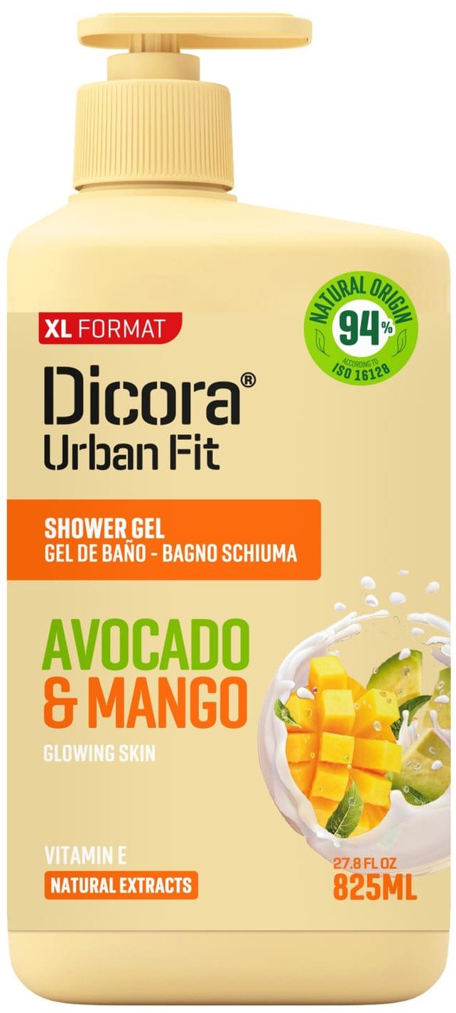 DICORA Żel pod prysznic Awokado i Mango 825 ml
