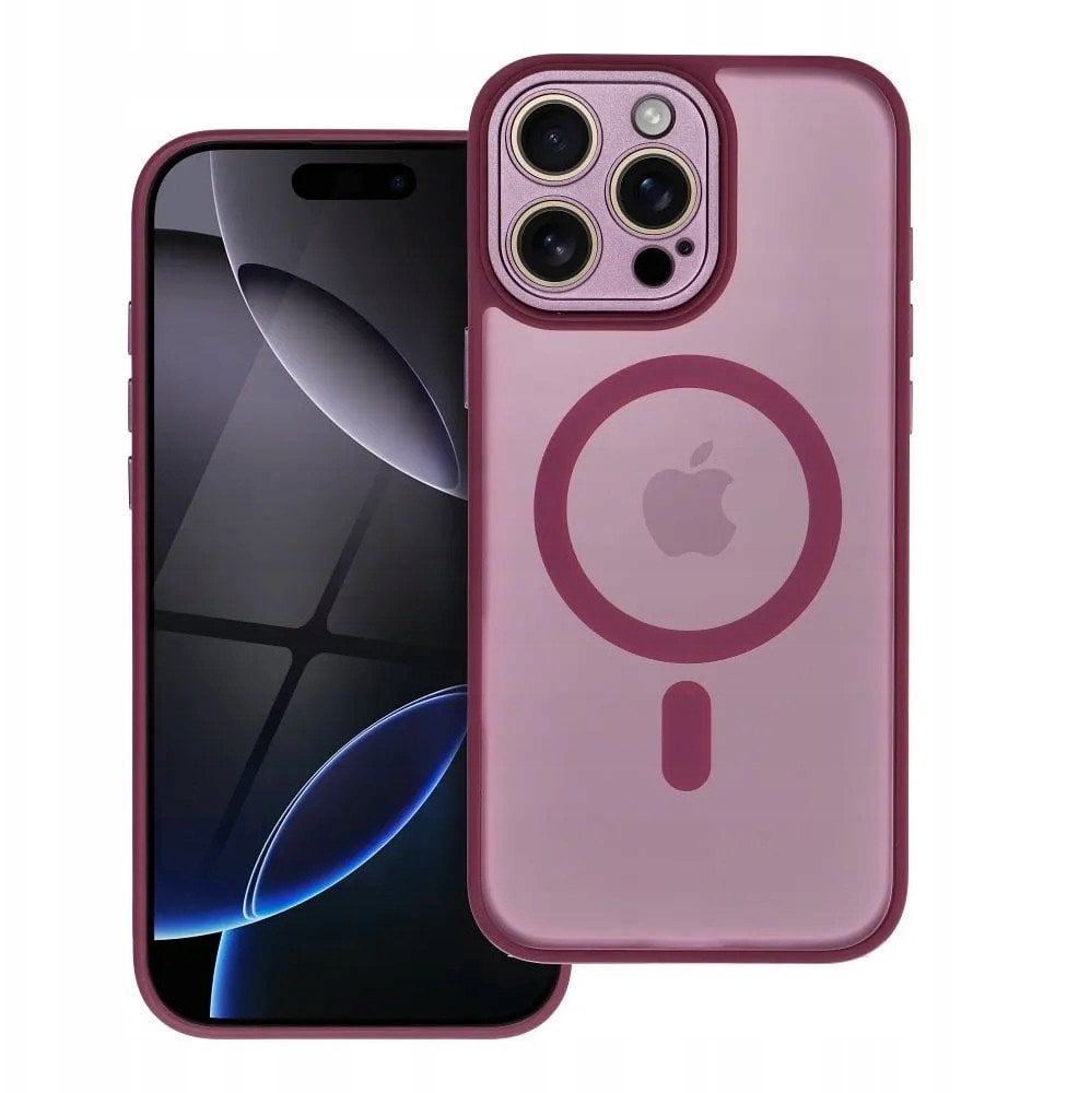 Futerał VARIETE MAG COVER kompatybilny z MagSafe do IPHONE 11 fioletowy