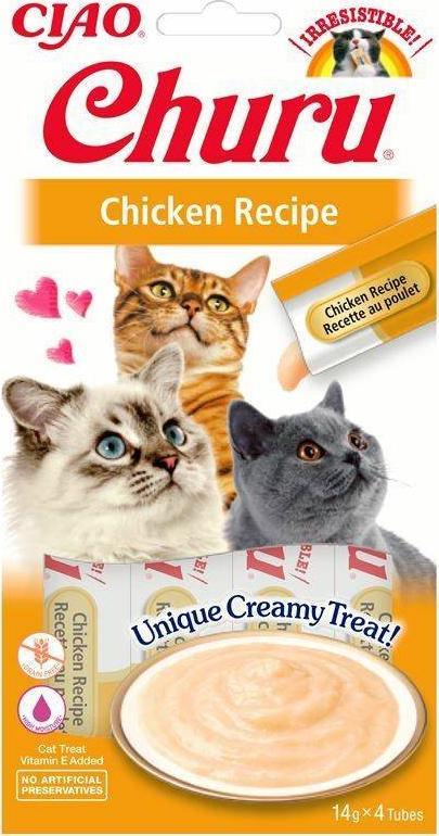 Churu Przysmak CHURU z kurczakiem dla kota 4x14g