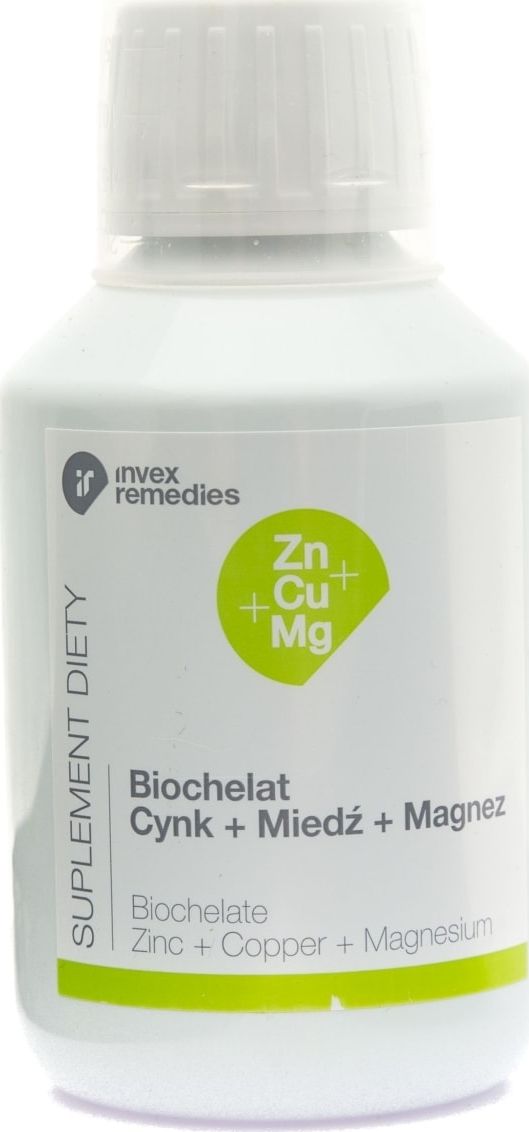 Invex remedies Invex Remedies Zn-Cu-Mg (Cynk+Miedź+Magnez) - płyn 150 ml