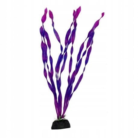 Aqua Natura, ro�lina, do dekoracji akwarium, fioletowa, plastikowa, 28 cm , spirulina, wysoka