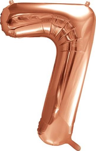 Party Deco Balon foliowy Cyfra "7", 86cm, różowe złoto uniwersalny
