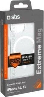 SBS Mobile Etui SBS D3O MagSafe do iPhone 14 / 13 - przezroczyste