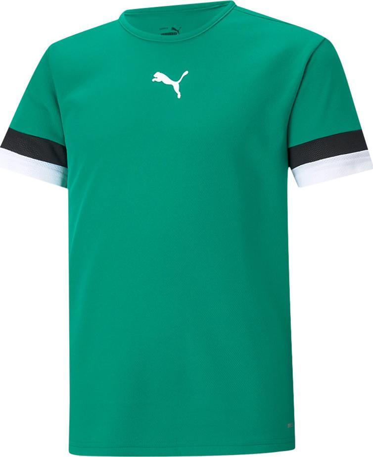 Puma Koszulka dla dzieci Puma teamRISE Jersey Jr zielona 704938 05 : Rozmiar - 140