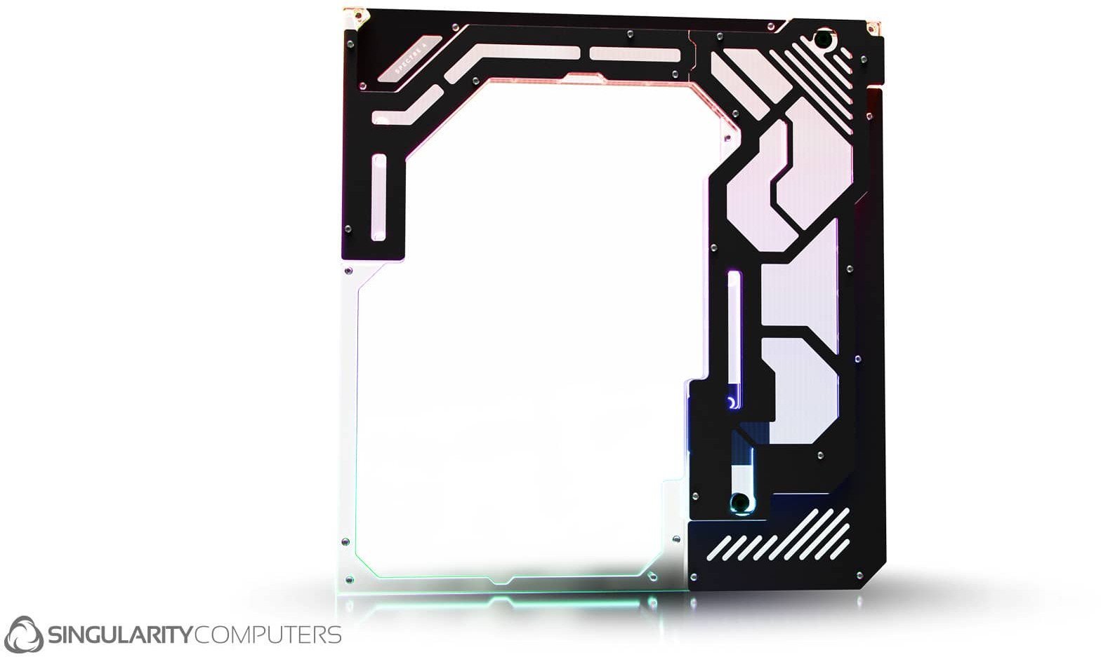 Singularity Singularity Computers Spectre 4 Aevum Dual Loop Side Panel Acrylic Clear/schwarz