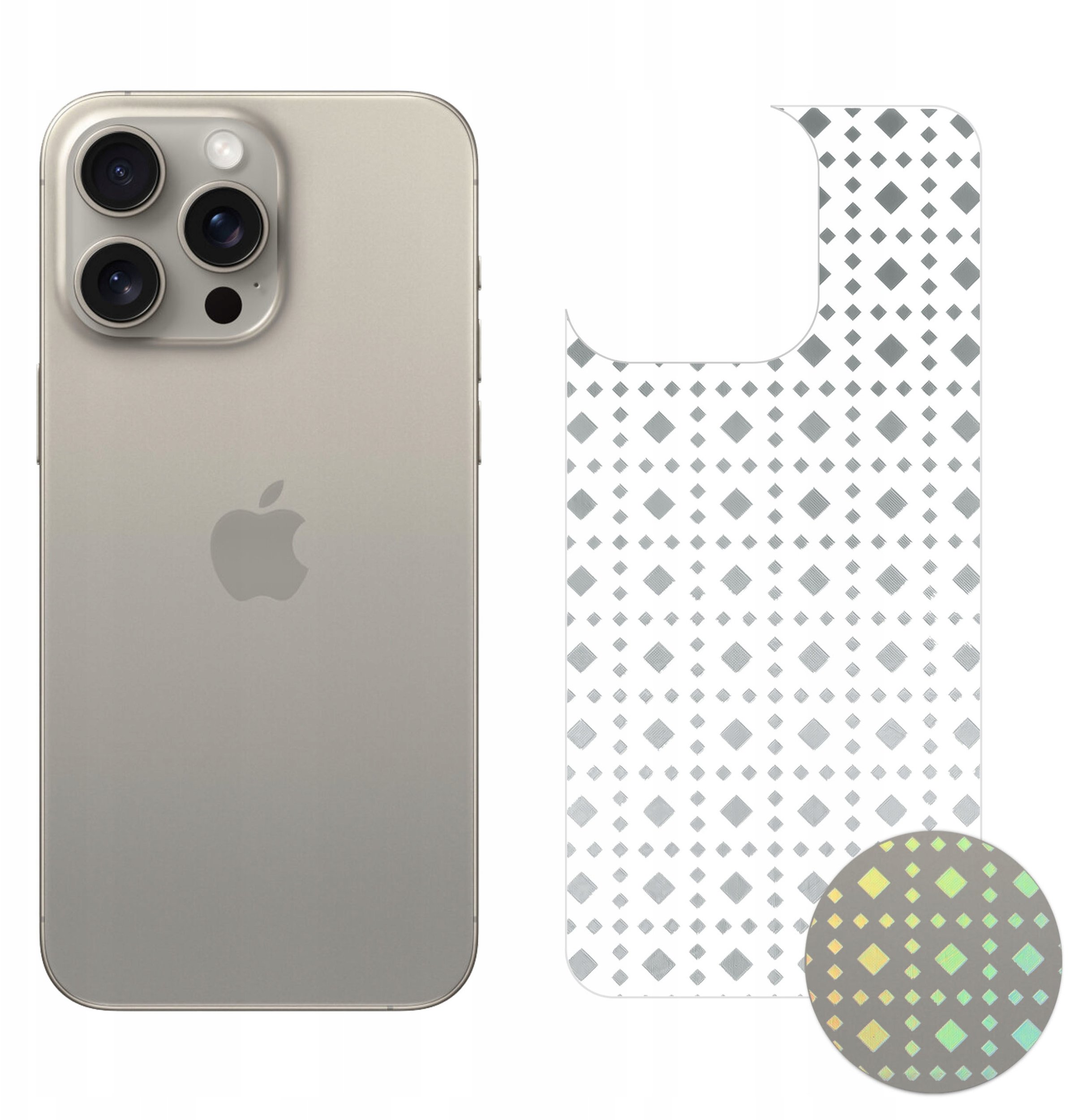 FOLIA HYDROŻELOWA OCHRONNA NA TYŁ TELEFONU WZÓR do iPhone 15 Pro