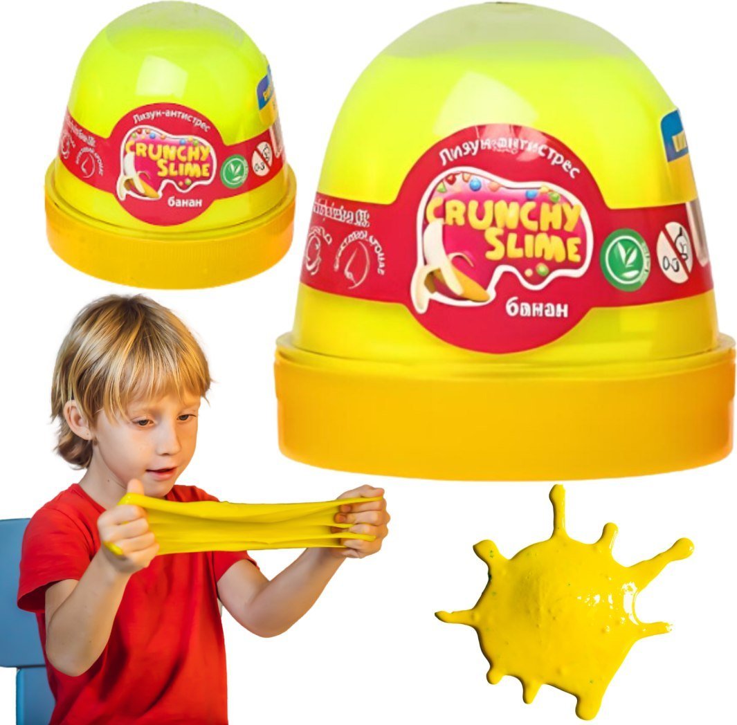 Glutek Slime Crunchy Masa Plastyczna Elastyczna Rozciągliwa Wyrazisty Zapac