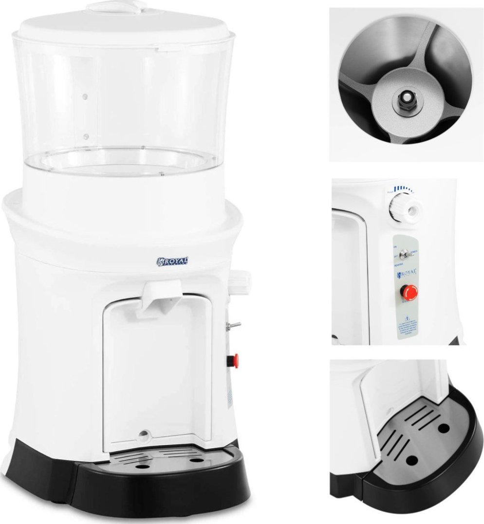 Kostkarka do lodu Royal Catering Kruszarka do lodu elektryczna 12 l 320 obr./min 400 W