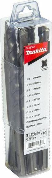 Wiertło Makita MAKITA ZEST.WIERT.SDS+DŁUTA 10szt. MD-46361