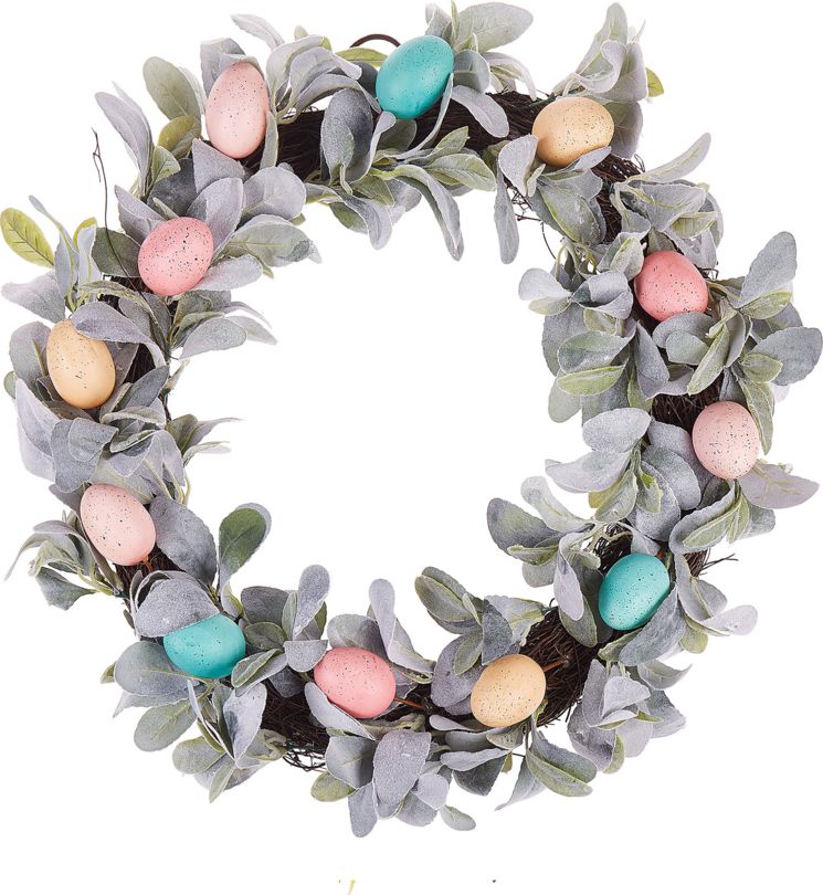 Shumee Wianek wielkanocny na drzwi 50 cm wielokolorowy LAJARES