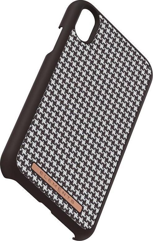 Nordic Elements Saeson Idun - Materiałowe etui iPhone XR (Dark Brown Pattern 2)
