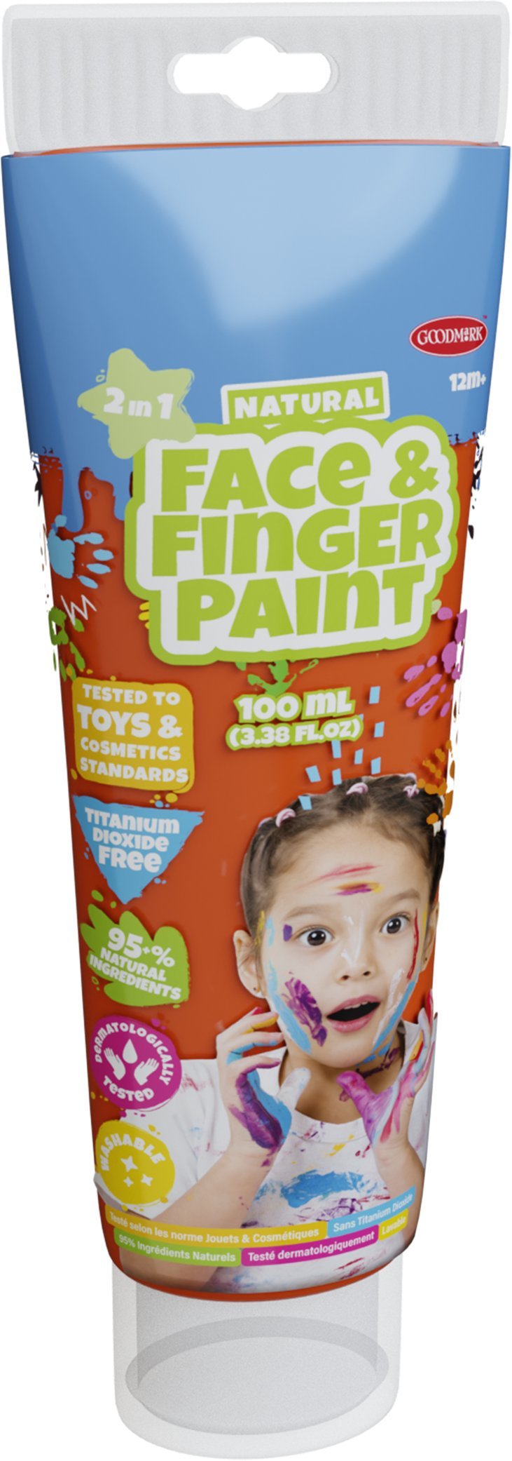 BOTI NATURAL farba d/mal palcami POMAR 100ml 38584