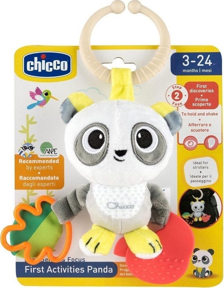 Grzechotka z gryzakiem panda