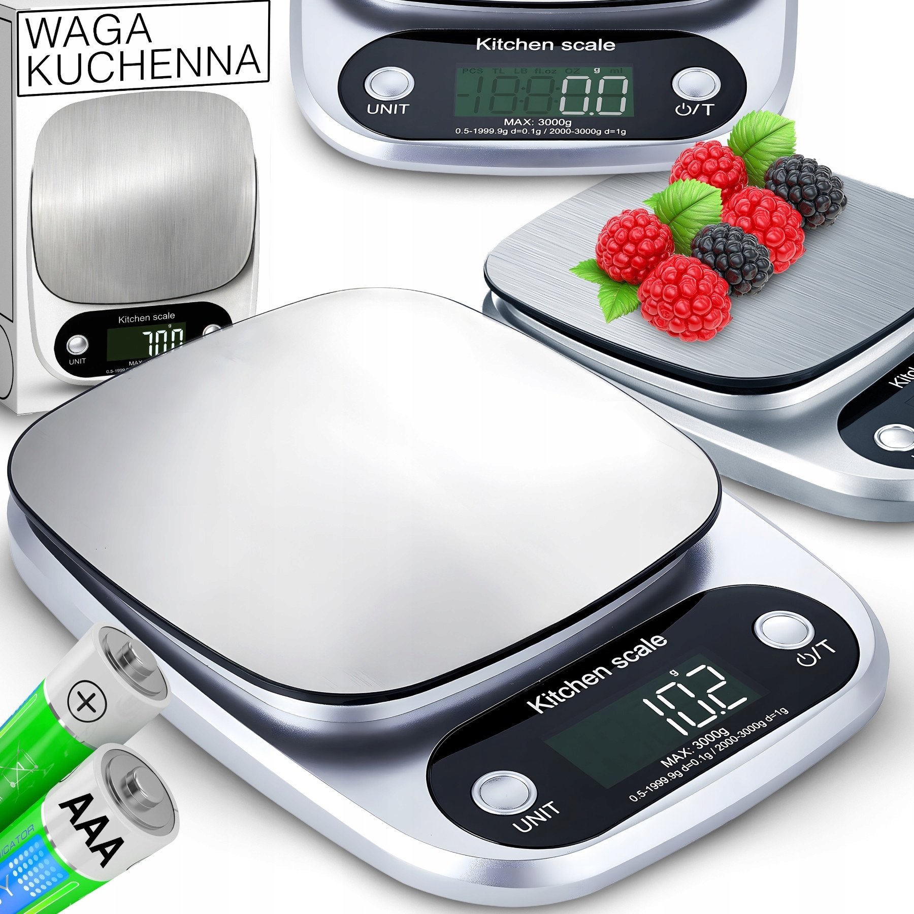 Waga kuchenna Retoo Waga kuchenna OR1098 srebrny/szary 10 kg