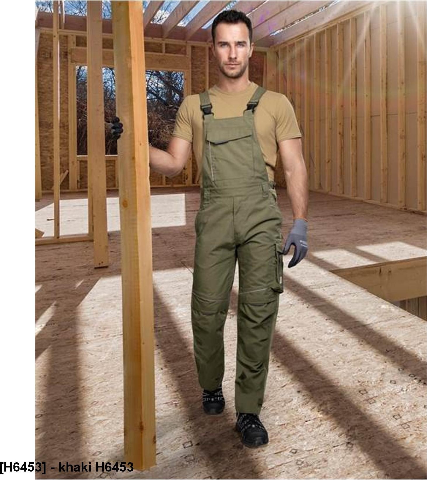 Ardon ARDON URBAN+ - Spodnie ogrodniczki ARDONURBAN+ khaki skrócone - khaki H6453 M