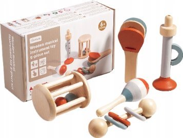 Dziecięce drewniane instrumenty muzyczne zestaw dla dzieci Montessori