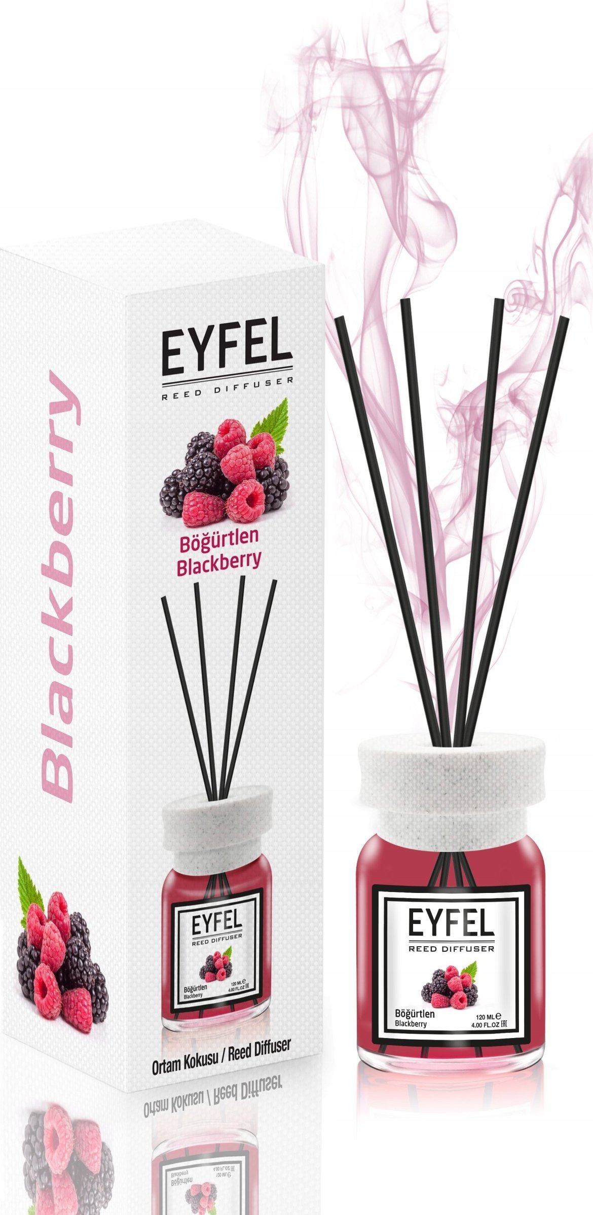 Eyfel Dyfuzor zapachowy z patyczkami Blackberry 120ml
