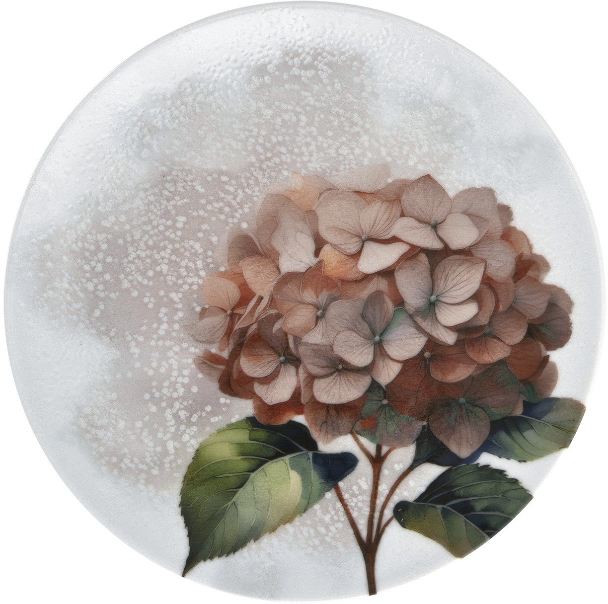 Talerz deserowy 21 cm Hortensja Red 644KJ/9202A