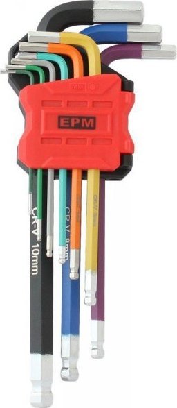 EPM KOMPLET KLUCZY IMBUSOWYCH Z KULKĄ RED LINE 9 SZT (1 KPL)