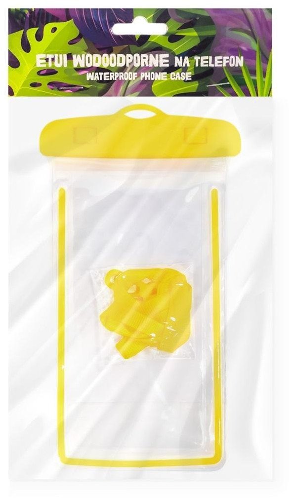 Etui wodoodporne na telefon żółte