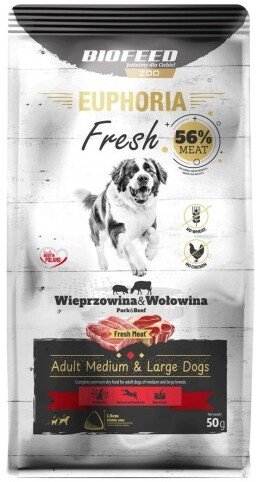 Biofeed Euphoria fresh meat Adult Wieprz/Wołow M/L 50gr