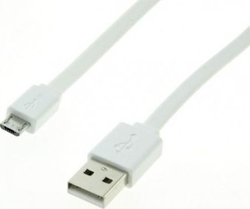 Kabel USB Roline USB-A - microUSB 1 m Biały (11.02.8761)