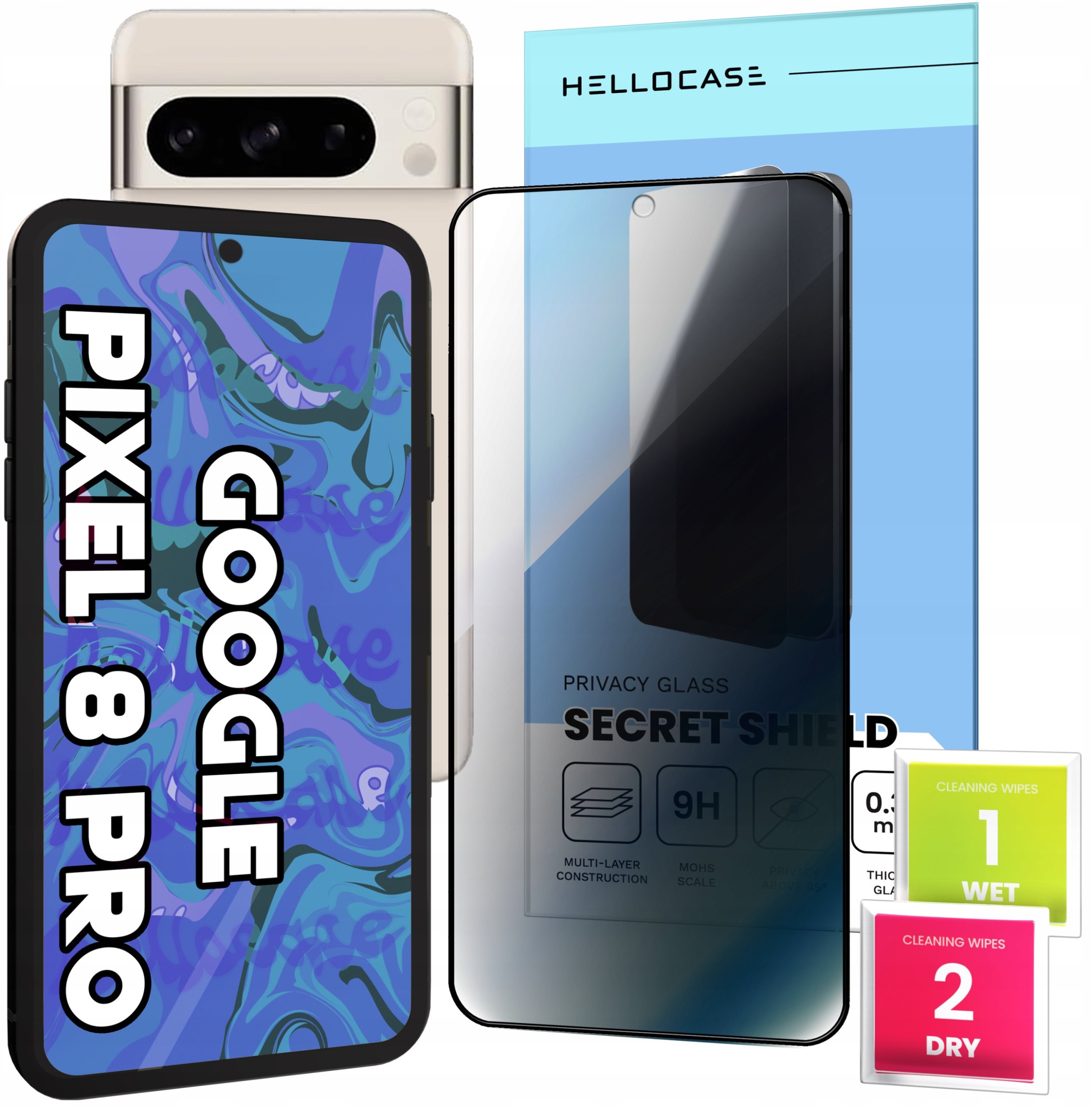 Szkło Hartowane Do Google Pixel 8 Pro Antispy (Antyszpiegowskie, Ochronne)