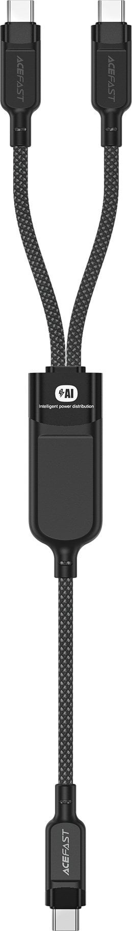 2w1 Kabel przewód podwójny USB-C - 2x USB-C 100W 480Mb/s - czarny 2w1 Kabel przewód podwójny USB-C - 2x USB-C 100W 480Mb/s - czarny