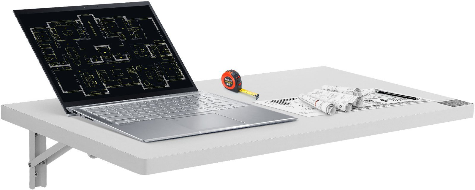 Stół ścienny Stolik składany Biurko składane wiszące 90 x 50 cm