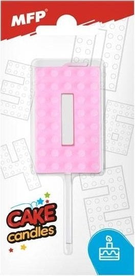 MFP paper świeczka do tortu nr 0 różowa 8800090
