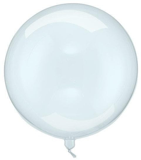 Balon Kula transparentny niebieski 40cm
