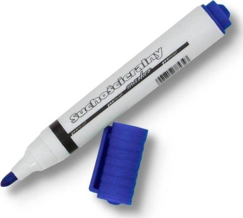 Marker suchościeralny niebieski (12szt)