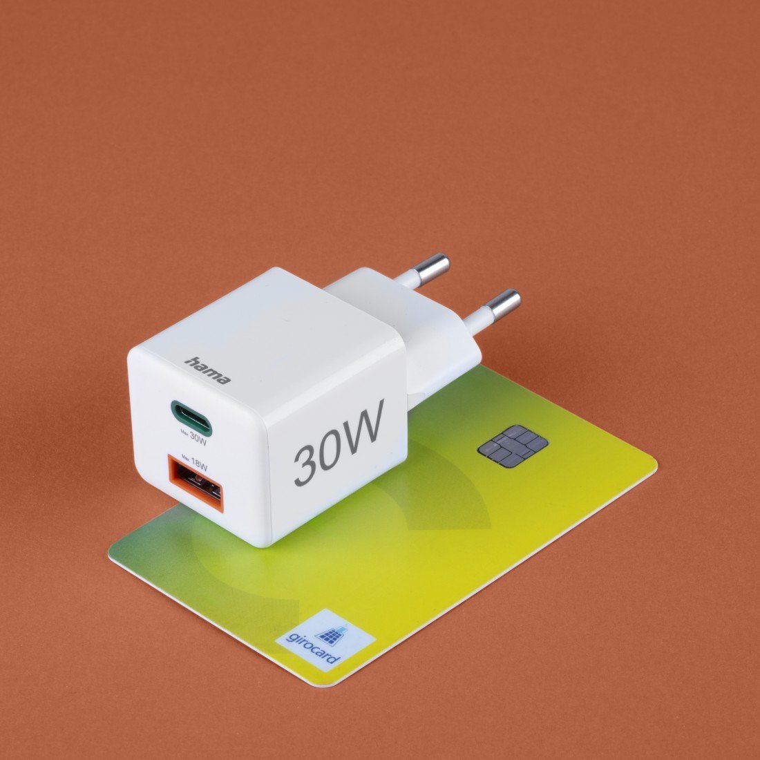 Ładowarka Hama Mini 1x USB-A 1x USB-C (2019920000)