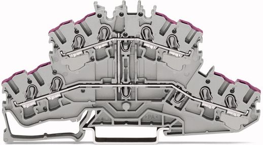 Wago Złączka 2-piętrowa 2,5mm2 szara (2002-2408)