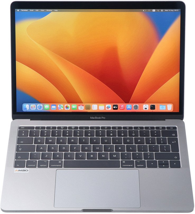Apple MacBook Pro 13" A1708 2017r. i5-7360U 16GB 256GB SSD 2560x1600 Klasa A- Mac OS Big Sur