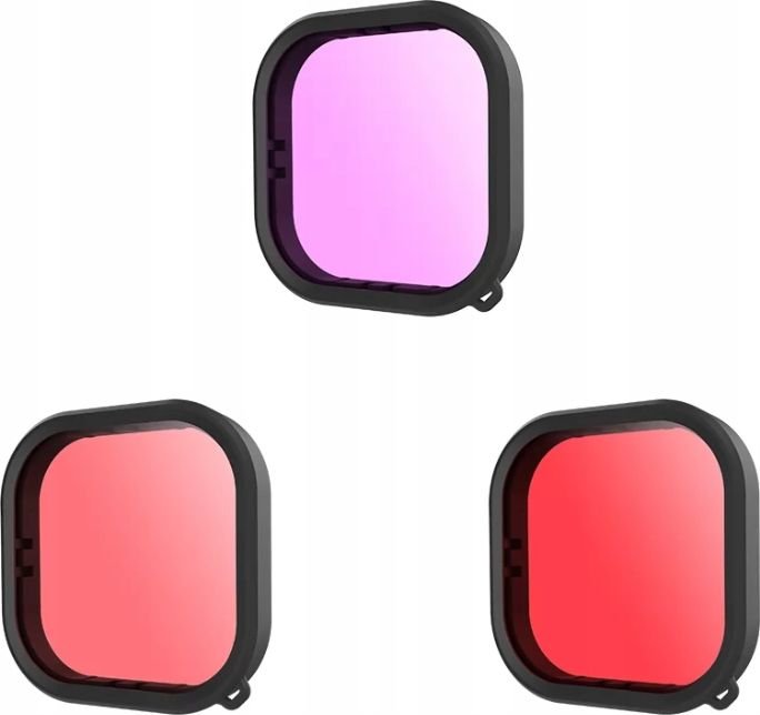 Telesin Zestaw 3w1 Filtry Do Nurkowania Gopro Hero 9 Black