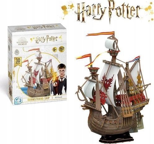 Harry Potter Harry Potter - Puzzle 3D 207 elementów w ozdobnym pudełku (Statek Durmstrang)